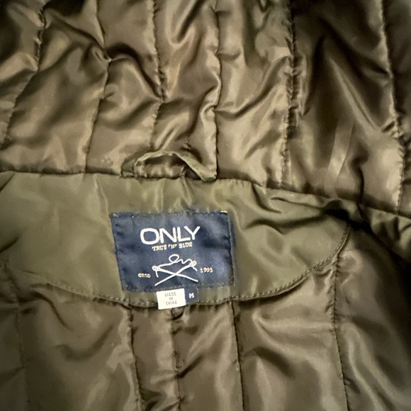 ONLY Olive Green Jacket Sz M - Picture 7 of 11